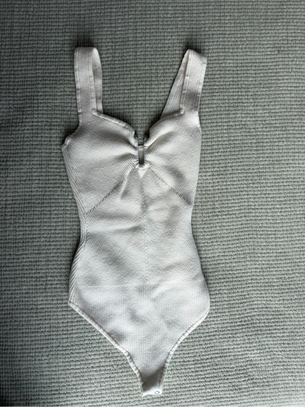 Abercrombie & Fitch Kids White Textured One-Piece